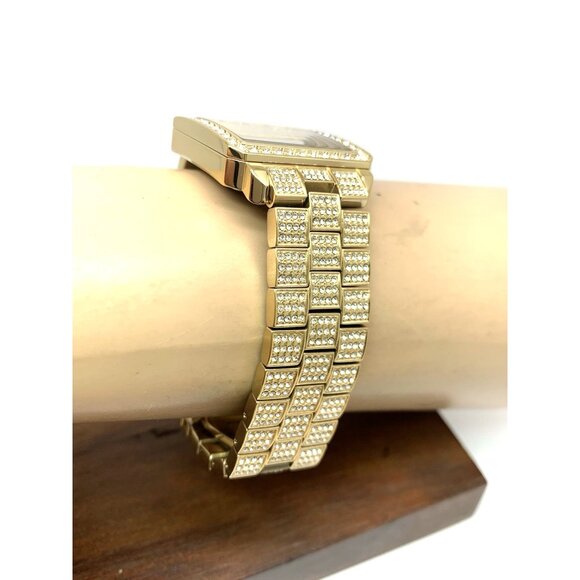 JBW Women's Watch J6386A Cristal Diamond Gold Stainless Steel Swiss Quartz 28mm - Picture 12 of 14